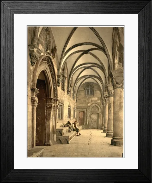 Framed Print : Ragusa, the Rettori Palace portico, Dalmatia, Austro-Hungary Framed Print : Ragusa, the Rettori Palace portico, Dalmatia, Austro-Hungary