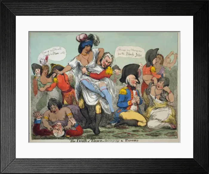 Framed Print : The death of Tippoo or Besieging the haram Framed Print : The death of Tippoo or Besieging the haram