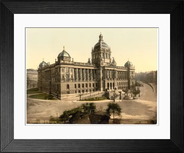 Framed Print : Museum, Prague, Bohemia, Austro-Hungary Framed Print : Museum, Prague, Bohemia, Austro-Hungary