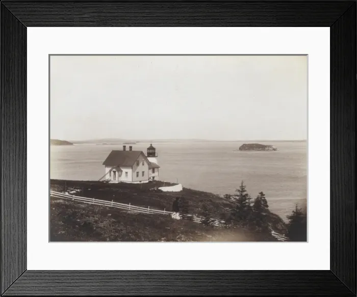 Framed Print : Eagle Island Light, (4th order), Penobscot Bay, Maine Framed Print : Eagle Island Light, (4th order), Penobscot Bay, Maine