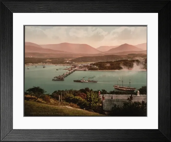 Framed Print : Bangor from Anglesey, Wales Framed Print : Bangor from Anglesey, Wales