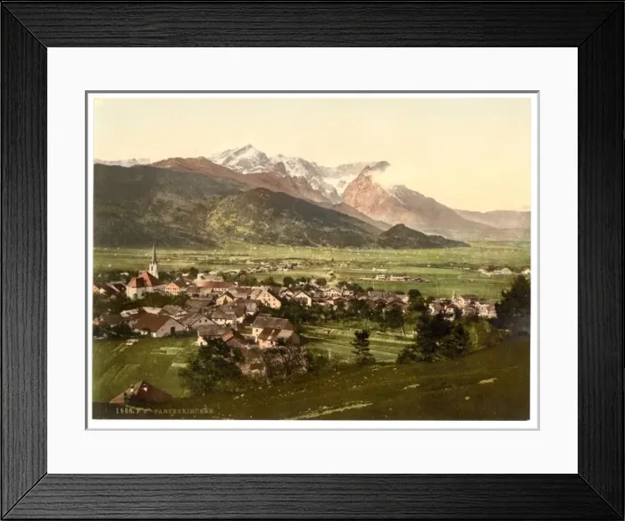 Framed Print : Partenkirchen, general view, Upper Bavaria, Germany Framed Print : Partenkirchen, general view, Upper Bavaria, Germany