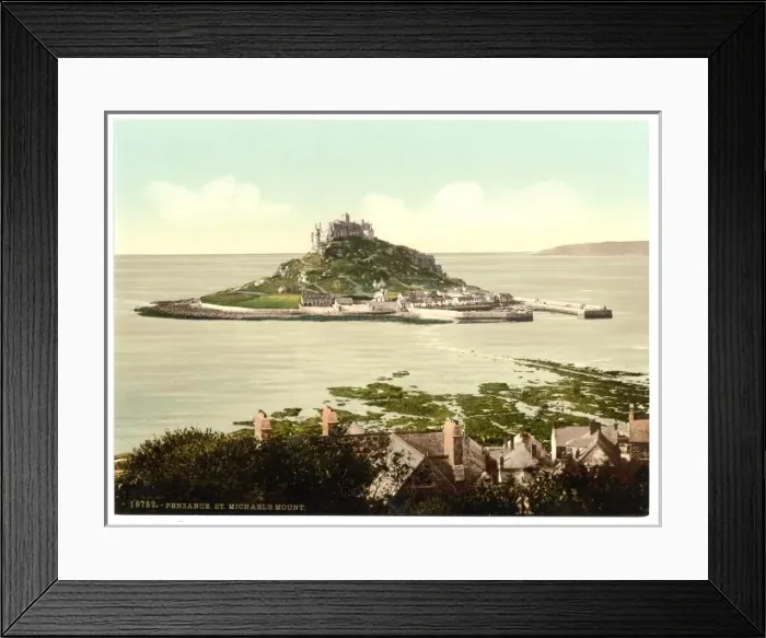 Framed Print : Penzance, St. Michaels Mount, Cornwall, England Framed Print : Penzance, St. Michaels Mount, Cornwall, England