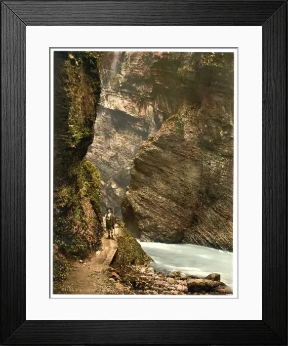 Framed Print : Partenachklamm I, Upper Bavaria, Germany Framed Print : Partenachklamm I, Upper Bavaria, Germany