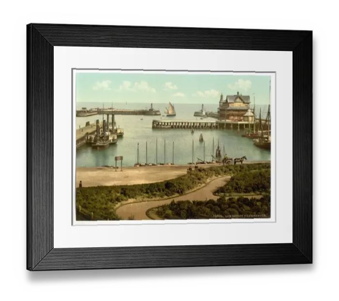 Framed Print : The harbor, Lowestoft, England Framed Print : The harbor, Lowestoft, England