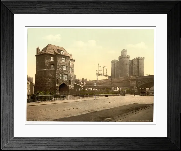 Framed Print : Blackgate and Castle, Newcastle-on-Tyne, England Framed Print : Blackgate and Castle, Newcastle-on-Tyne, England