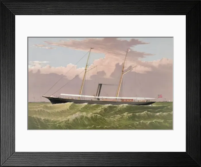 Framed Print : Steam yacht Corsair Framed Print : Steam yacht Corsair