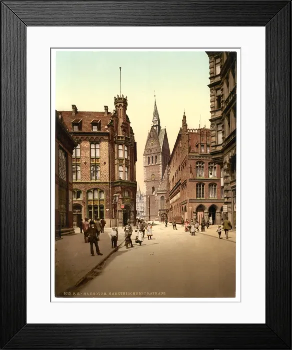 Framed Print : The Market Church, Hanover, Hanover, Germany Framed Print : The Market Church, Hanover, Hanover, Germany