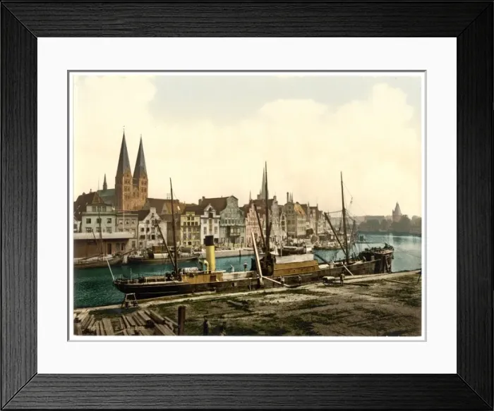 Framed Print : General view, Lubeck, Germany Framed Print : General view, Lubeck, Germany