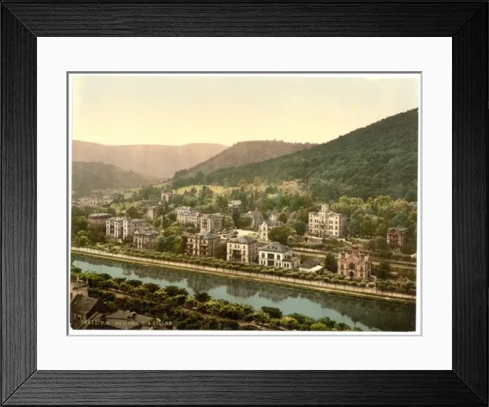 Framed Print : Ems-Les Bains (i. e. Bad Ems), Hesse-Nassau, Germany Framed Print : Ems-Les Bains (i. e. Bad Ems), Hesse-Nassau, Germany