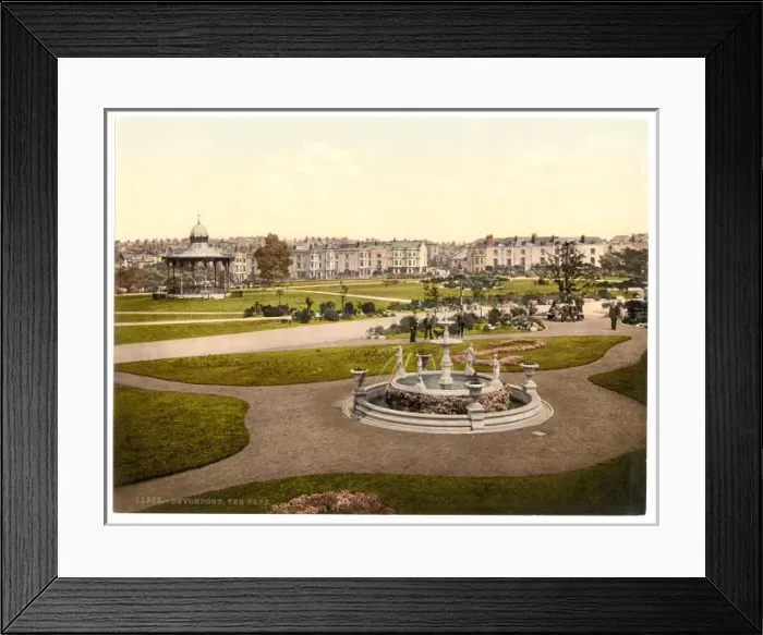 Framed Print : The Park, Devonport, England Framed Print : The Park, Devonport, England