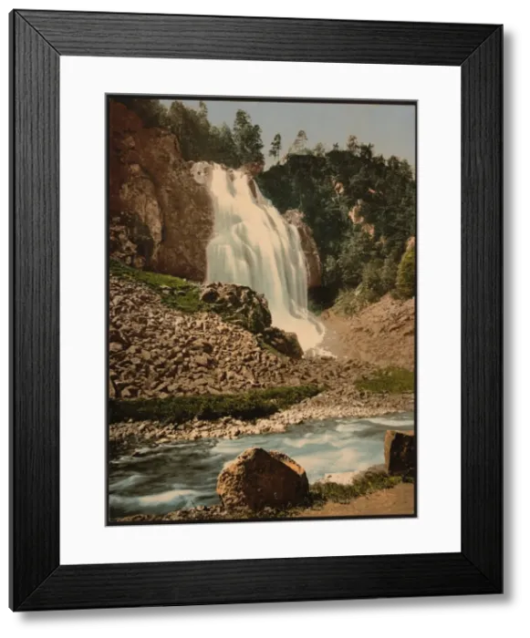 Framed Print : Espelandsfos, Odde (i. e. Odda), Hardanger Fjord, Norway