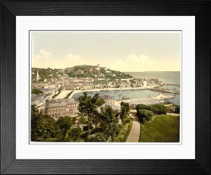 Framed Print : From Waldren Hill, Torquay, England Framed Print : From Waldren Hill, Torquay, England