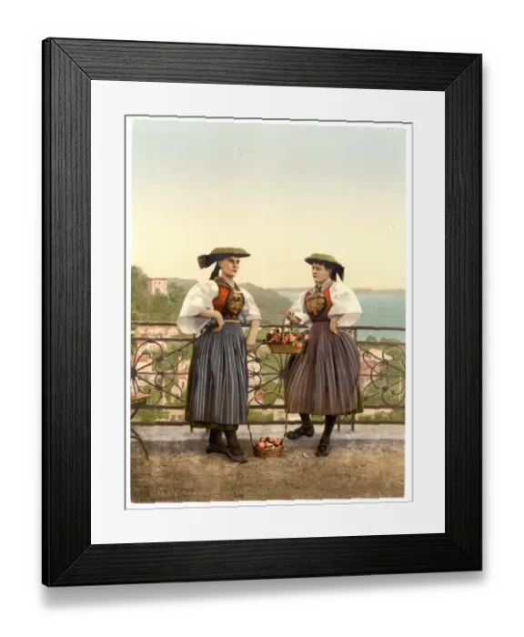 Framed Print : National Vierlander costume, Hamburg, Germany Framed Print : National Vierlander costume, Hamburg, Germany