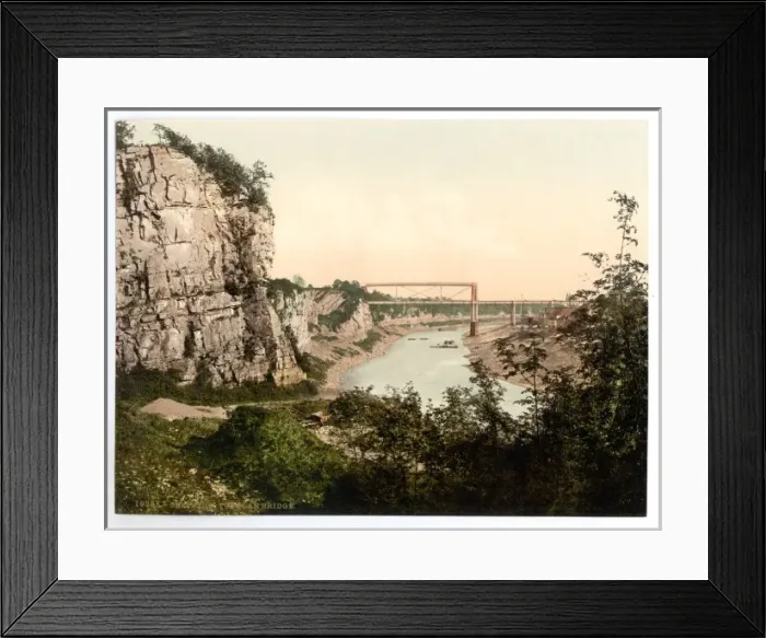 Framed Print : Tubular Bridge, Chepstow, England Framed Print : Tubular Bridge, Chepstow, England