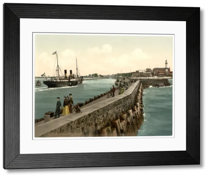 Framed Print : The harbor, Warnemunde, Rostock, Mecklenburg-Schwerin, German Framed Print : The harbor, Warnemunde, Rostock, Mecklenburg-Schwerin, German