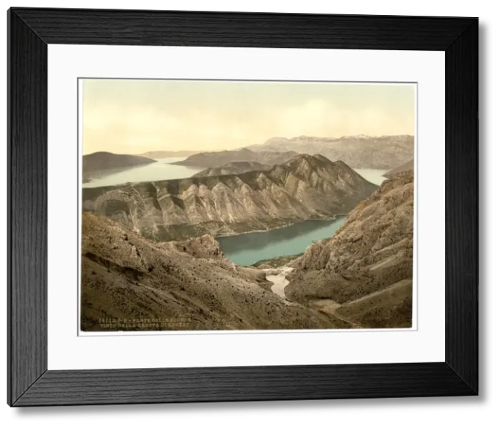 Framed Print : Cattaro, view of the gulf from Krstac Grotto, Dalmatia, Aust Framed Print : Cattaro, view of the gulf from Krstac Grotto, Dalmatia, Aust