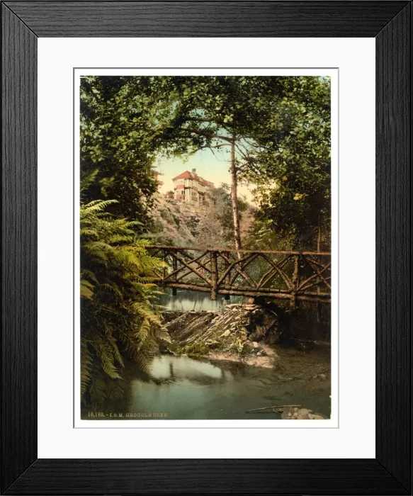 Framed Print : Groudle Glen and Hotel, Isle of Man, England Framed Print : Groudle Glen and Hotel, Isle of Man, England
