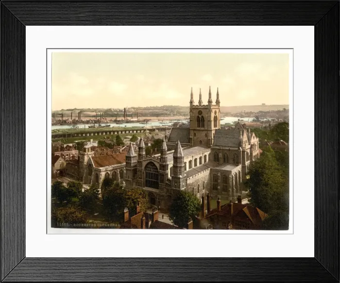 Framed Print : The cathedral, Rochester, England Framed Print : The cathedral, Rochester, England