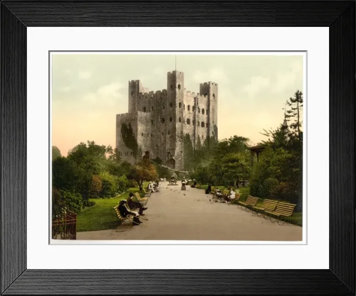 Framed Print : The castle, Rochester, England Framed Print : The castle, Rochester, England