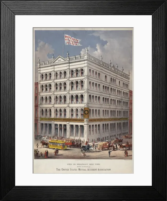 Framed Print : The United States Mutual Accident Association Framed Print : The United States Mutual Accident Association