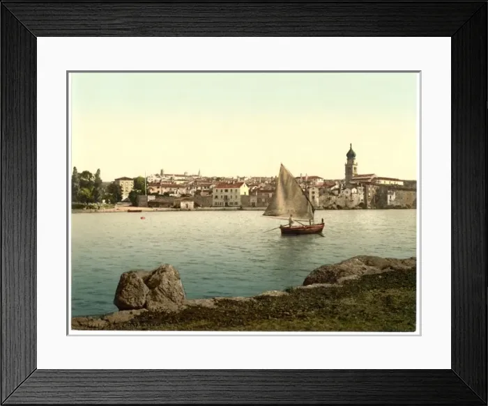 Framed Print : Veglia, from the west, Austro-Hungary Framed Print : Veglia, from the west, Austro-Hungary