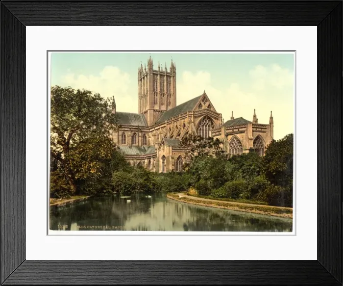 Framed Print : Cathedral, east front, Wells, England Framed Print : Cathedral, east front, Wells, England