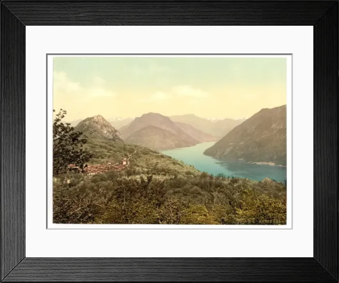 Framed Print : Lugano, Monte Bre, Tessin, Switzerland Lugano, Monte Bre, Te Framed Print : Lugano, Monte Bre, Tessin, Switzerland Lugano, Monte Bre, Te
