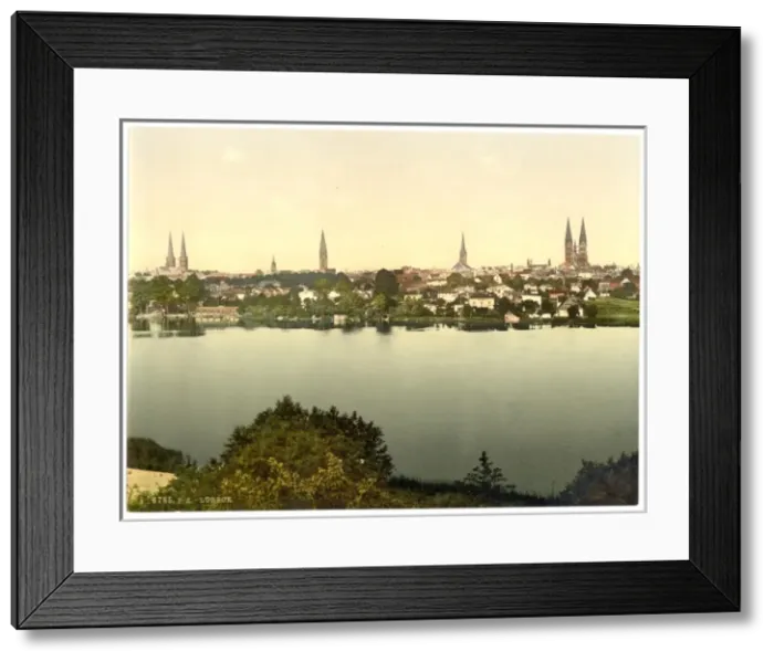 Framed Print : General view, Lubeck, Germany Framed Print : General view, Lubeck, Germany
