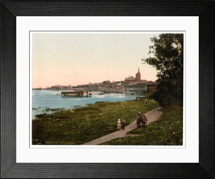Framed Print : General view, from Promenade, Stralsund, Pommeraina sic, Ger Framed Print : General view, from Promenade, Stralsund, Pommeraina sic, Ger