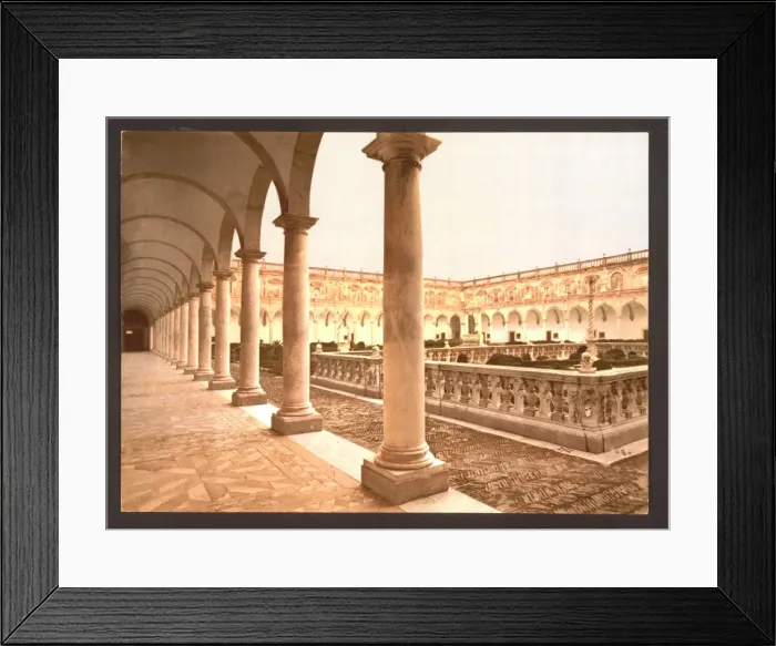 Framed Print : Convent of San Martino, with burying ground, Naples, Italy Framed Print : Convent of San Martino, with burying ground, Naples, Italy