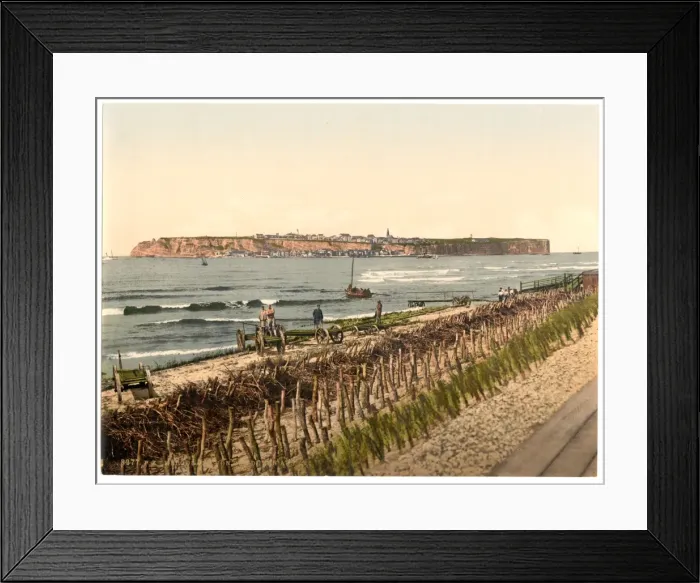 Framed Print : From the dunes, Helgoland, Germany Framed Print : From the dunes, Helgoland, Germany