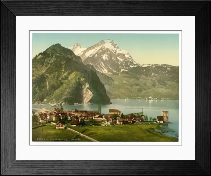 Framed Print : Stanstaad and Pilatus, Lake Lucerne, Switzerland Framed Print : Stanstaad and Pilatus, Lake Lucerne, Switzerland