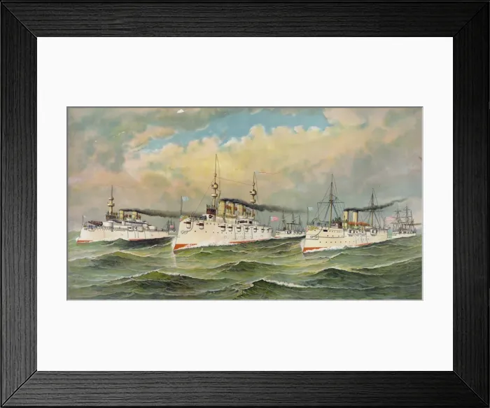Framed Print : The white squadron United States Navy Framed Print : The white squadron United States Navy