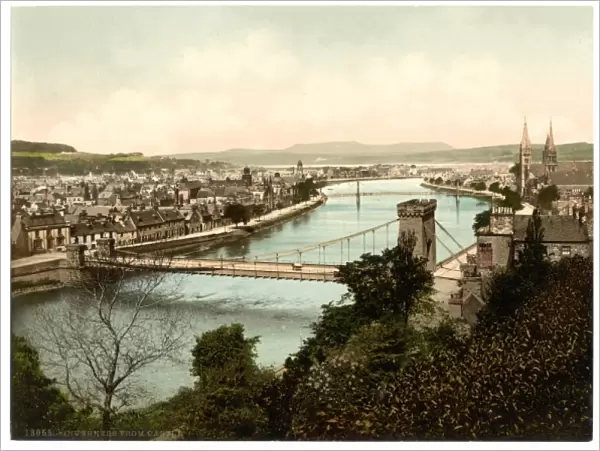 Inverness from castle, Scotland