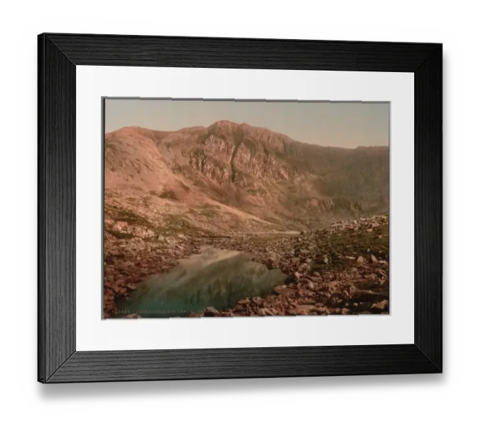 Framed Print : Cader Idris and Llyn-y-Cader (i. e. Cadair), Wales Framed Print : Cader Idris and Llyn-y-Cader (i. e. Cadair), Wales
