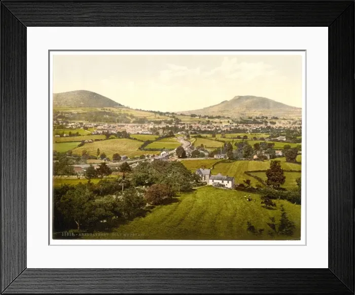 Framed Print : Abergravenny and Holy Mountain, Abergravenny i. e. Abergaven Framed Print : Abergravenny and Holy Mountain, Abergravenny i. e. Abergaven