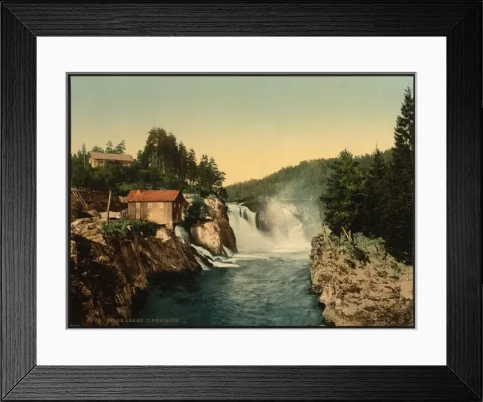 Framed Print : Tinnfossen, Telemarken (i. e, Telemark), Norway Framed Print : Tinnfossen, Telemarken (i. e, Telemark), Norway