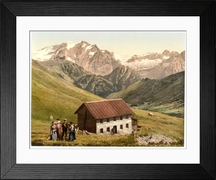 Framed Print : Tirol, Marmolata vom Sellajoch, Aus Framed Print : Tirol, Marmolata vom Sellajoch, Aus