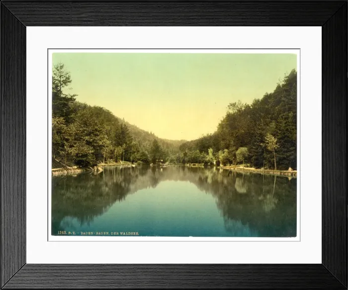 Framed Print : The Waldsee, Baden-Baden, Baden, Germany Framed Print : The Waldsee, Baden-Baden, Baden, Germany
