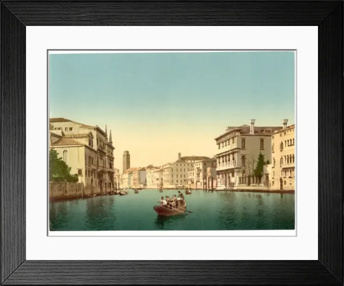Framed Print : Canal and gondolas, Venice, Italy Framed Print : Canal and gondolas, Venice, Italy