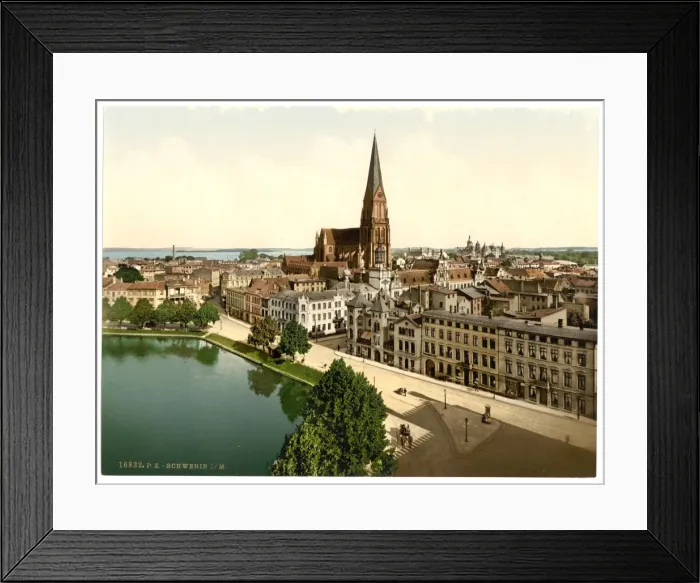 Framed Print : General view, Schwerin, Mecklenburg-Schwerin, Germany Framed Print : General view, Schwerin, Mecklenburg-Schwerin, Germany