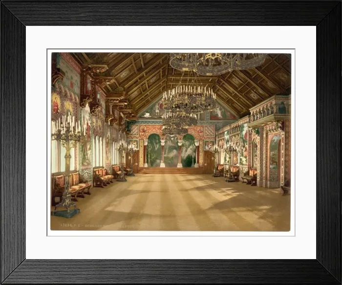 Framed Print : Music room, Neuschwanstein Castle, Upper Bavaria, Germany Framed Print : Music room, Neuschwanstein Castle, Upper Bavaria, Germany