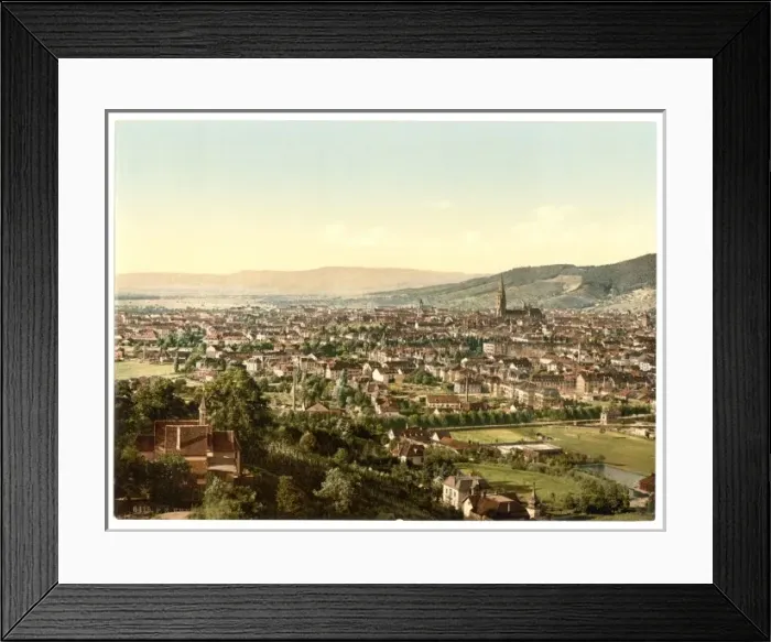 Framed Print : From Mount Loretto, Freiburg, Baden, Germany Framed Print : From Mount Loretto, Freiburg, Baden, Germany