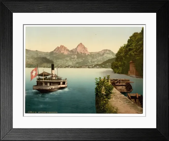 Framed Print : Treib and Mythen, Lake Lucerne, Switzerland Framed Print : Treib and Mythen, Lake Lucerne, Switzerland