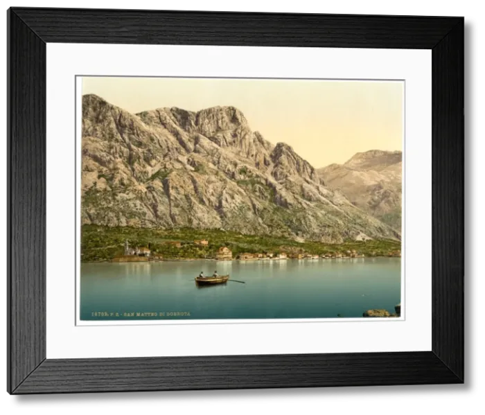 Framed Print : San Matteo, from Dozrota (i. e. Dobrota), Dalmatia, Austro-H Framed Print : San Matteo, from Dozrota (i. e. Dobrota), Dalmatia, Austro-H
