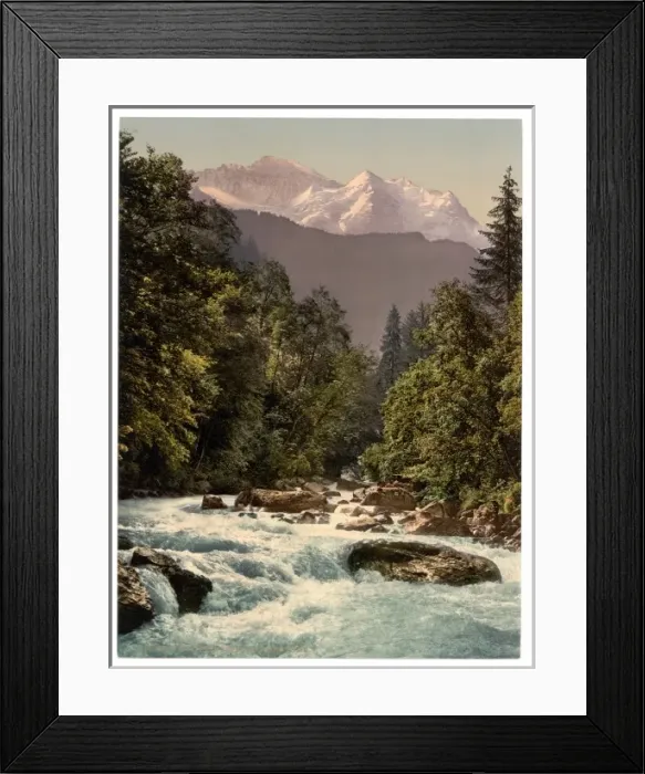 Framed Print : Jungfrau and Lutschine, Bernese Oberland, Switzerland Framed Print : Jungfrau and Lutschine, Bernese Oberland, Switzerland