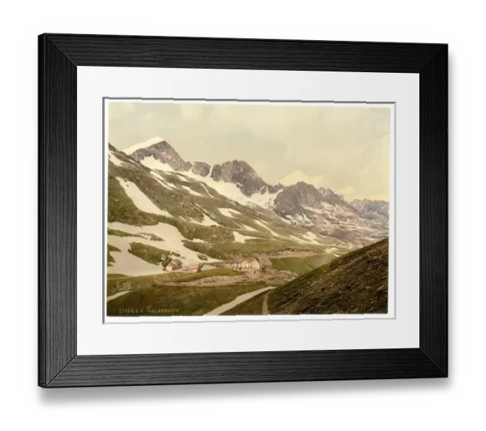 Framed Print : Furka Pass, Galenstock, general view, Bernese Oberland, Swit Framed Print : Furka Pass, Galenstock, general view, Bernese Oberland, Swit