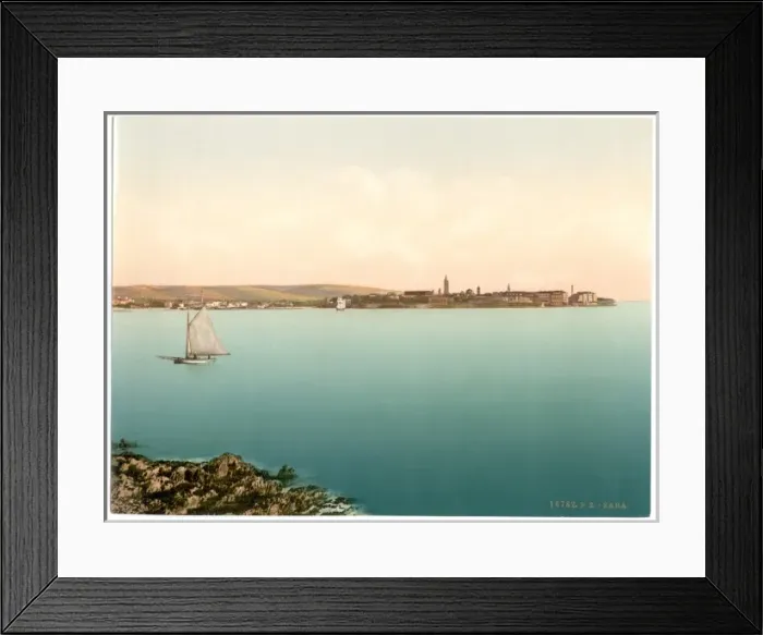 Framed Print : Zara, from the sea, Dalmatia, Austro-Hungary Framed Print : Zara, from the sea, Dalmatia, Austro-Hungary