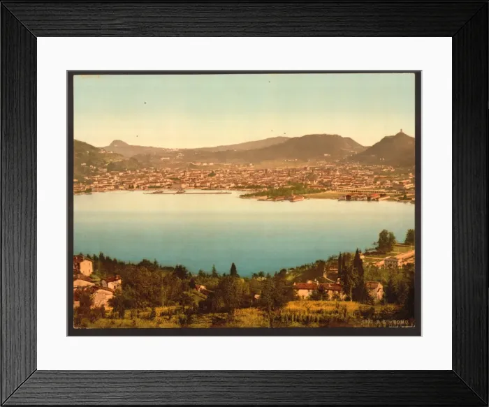 Framed Print : Como, general view, Lake Como, Italy Framed Print : Como, general view, Lake Como, Italy